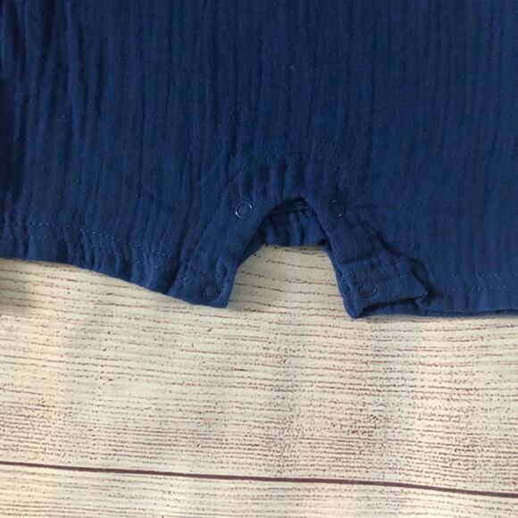 Chick Pea Two Piece Summer Style Sleeveless Blue and Tie Dye Romper Set Sz 3-6 M - Picture 4 of 16